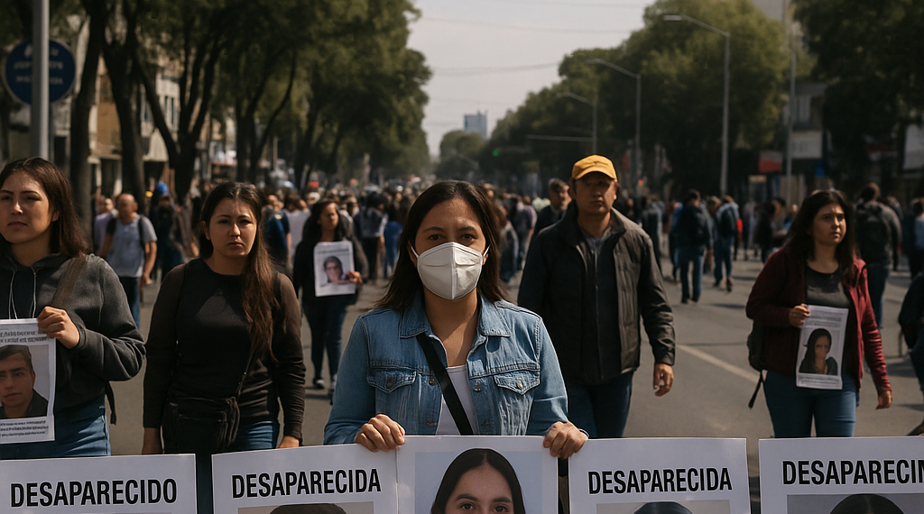 Protestan por desaparecidos  en Tlalpan; los bloquean