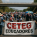 Marchan maestros de la Ceteg en Autopista del Sol