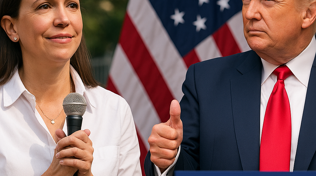 María Corina Machado agradece a Donald Trump por actuar contra "grupos armados, organizaciones criminales y mafias"