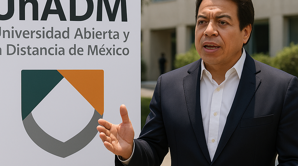 Anuncia Mario Delgado registro para la UnADM desde el 20 de julio; ofrecerá 20 mil espacios para Educación Superior