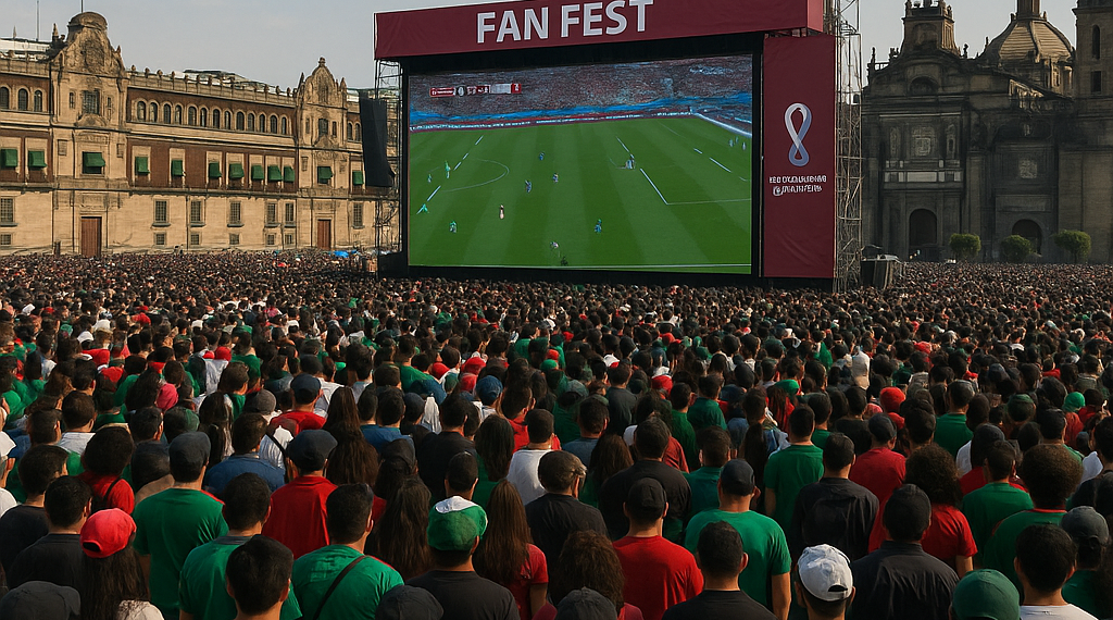 Reportan más de 200 mil asistentes al Fan Fest del Zócalo