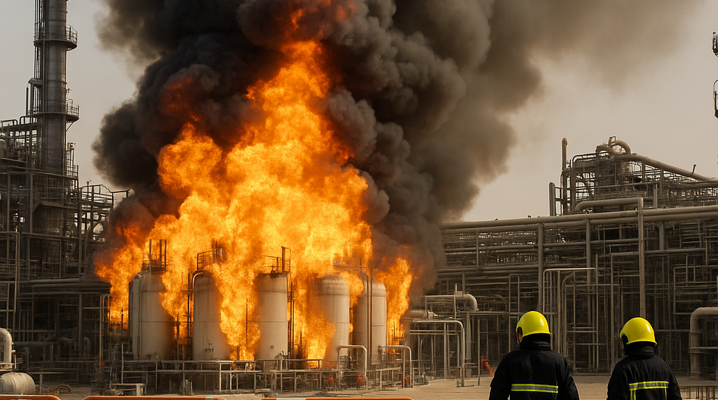 Al menos 54 heridos y 18 desaparecidos en un incendio en una fábrica de gas natural de QatarEnergy