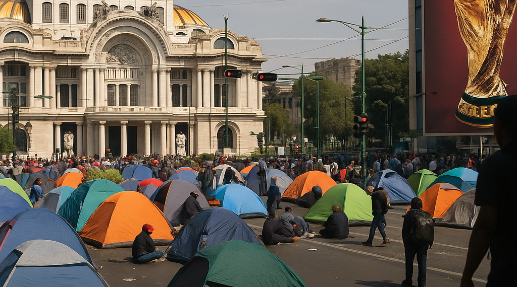 Exhibe prensa internacional caos de la CNTE previo a Mundial
