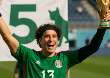 El mexicano "Memo" Ochoa celebra su histórico récord de seis Copas del Mundo
