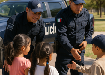 Conviven menores del SMDIF con policías estatales