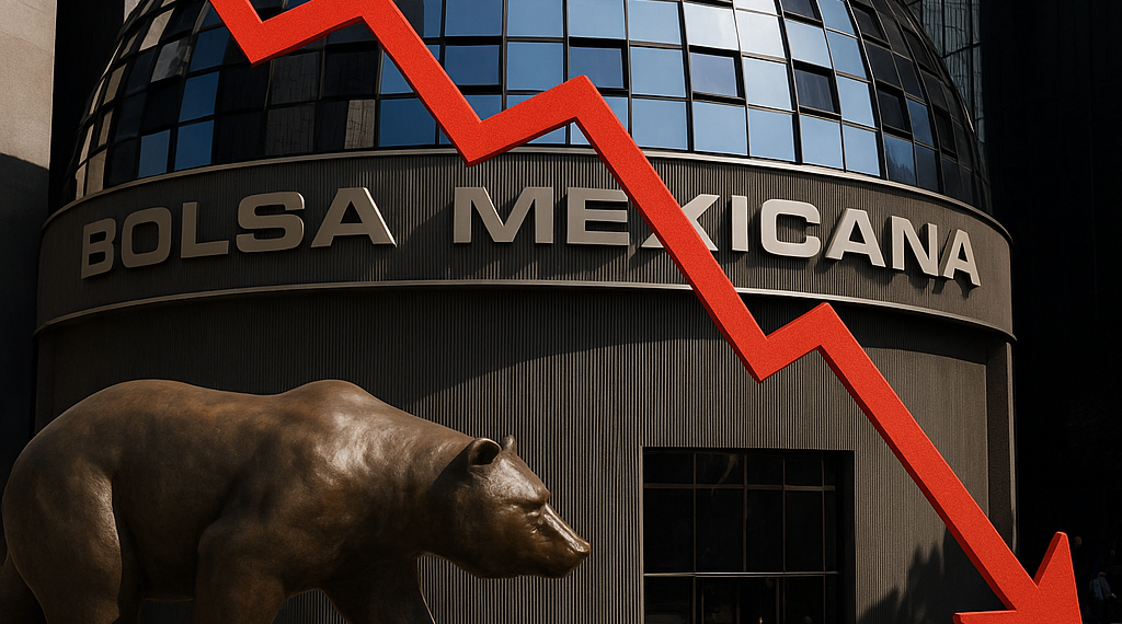 Bolsa mexicana cae con fuerza y registra un descenso semanal de 3.57%