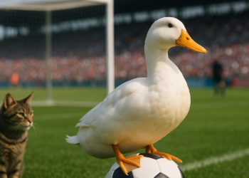 Merlín el pato la sensación del Mundial 2026