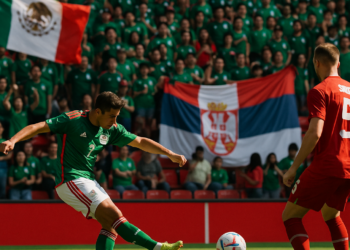 Golea México a Serbia en el Nemesio Diez