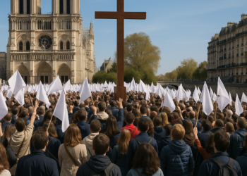 Decenas de miles de personas exaltan a Jesús en París