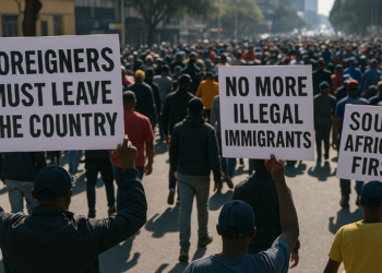 Miles de manifestantes protestan en Sudáfrica contra la inmigración ilegal en plena ola de xenofobia