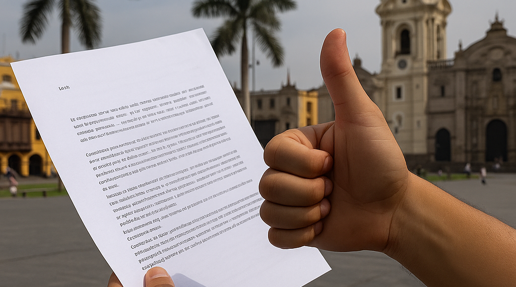 Carta desde Lima. La fiebre y el dedo