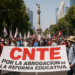 Marcha CNTE del Ángel a Gobernación