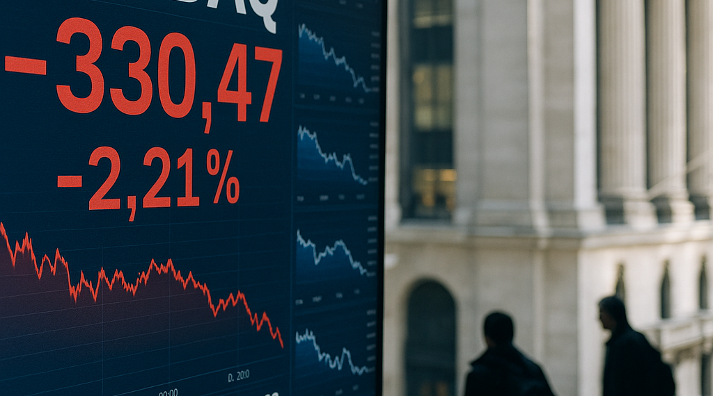 El Nasdaq se desploma un 2,21% y lidera las pérdidas en los mercados de Estados Unidos