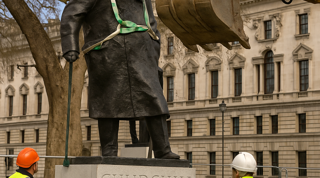 Artwork removed from National Portrait Gallery after row over Churchill’s role in Bengal famine | National Portrait Gallery