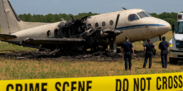 Se cree que ocho personas murieron en un accidente en la base aérea de EEUU