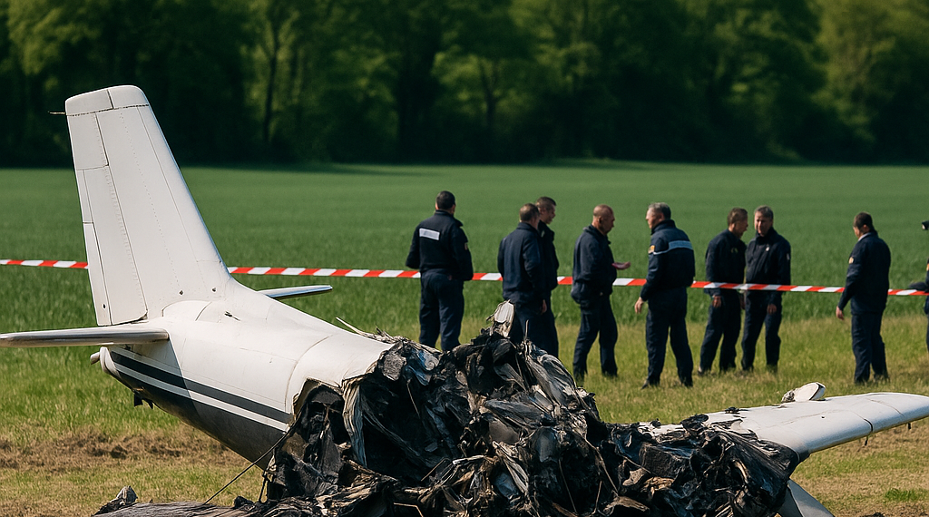 Mueren 11 personas al estrellarse un avión civil con un grupo de paracaidistas en el noreste de Francia