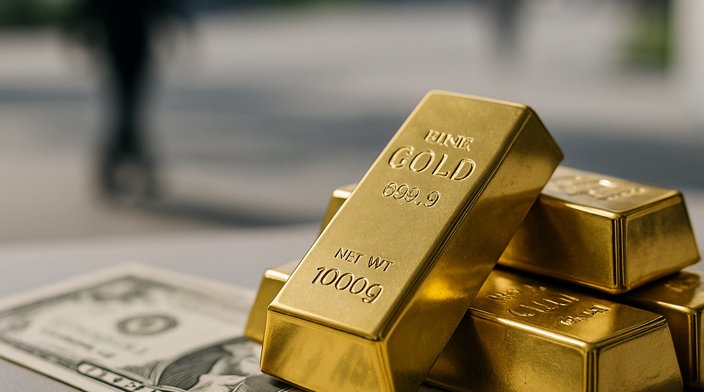 Oro baja de los 4,000 dólares por onza por fortaleza del dólar y señales de línea dura de la Fed