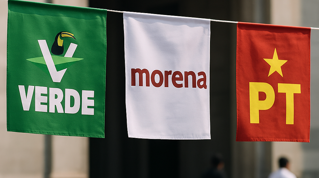 Confirma PVEM alianza con Morena y PT en 16 estados en 2027