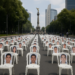Juegan en Reforma una 'cascarita' por los desaparecidos