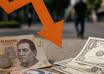 Peso mexicano cae con fuerza frente al dólar tras sólidos datos laborales de Estados Unidos