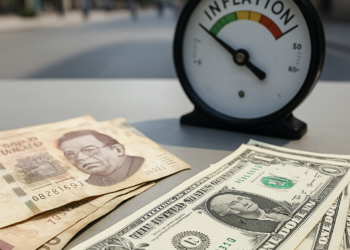 Peso mexicano cae por avance global del dólar; mercado atento a dato local de inflación