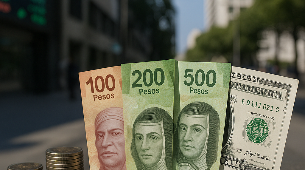 Peso mexicano avanza frente al dólar tras avances de EU e Irán hacia un acuerdo de paz