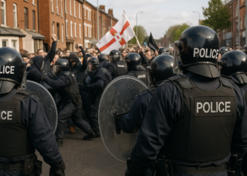 La policía dispersó las protestas en Belfast tras disturbios originados por un apuñalamiento