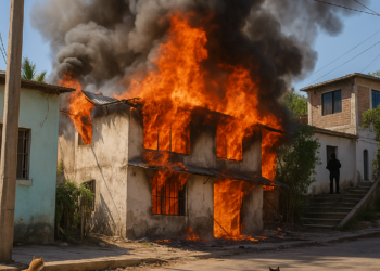 Incendian casa de extorsionador detenido en Acapulco