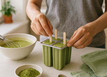Cómo hacer paletas de matcha: Receta con té verde y antioxidantes para el calor