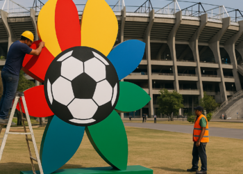 Alistan escudo para fan fest y estadios del Mundial
