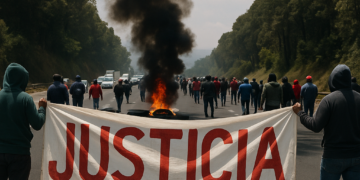 Toman manifestantes la México-Cuernavaca