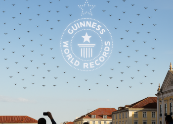 El mayor espectáculo de drones de Europa estableció un récord Guinness en Portugal