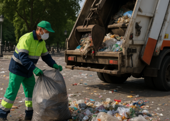 Retiran 40 tons. de basura tras festejos en Zócalo y Reforma