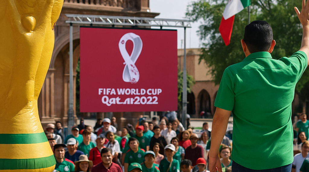 Ricardo Gallardo presenta la gran fiesta futbolera del Mundial en San Luis Potosí