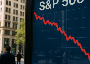 Registra S&amp;P 500 mayor caída porcentual diaria en 9 meses