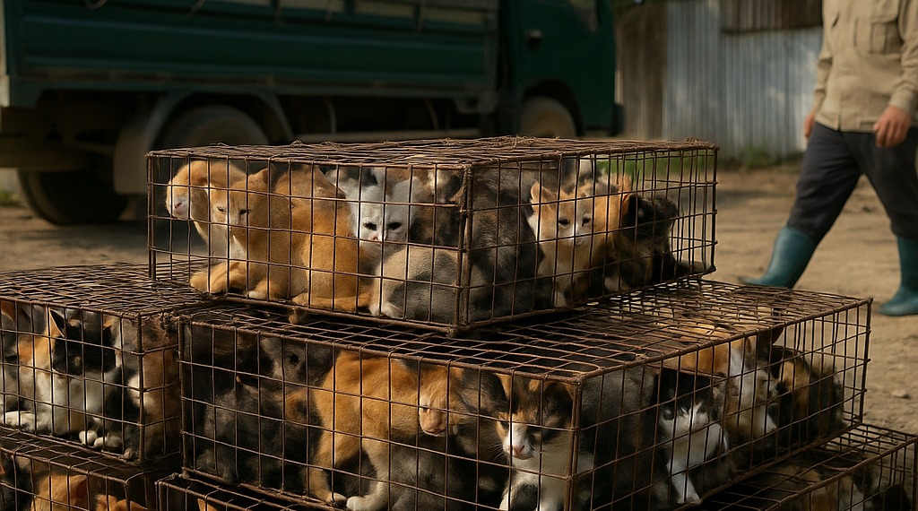 Rescatan en Vietnam a 400 gatos cuya carne iba a ser vendida para consumo humano