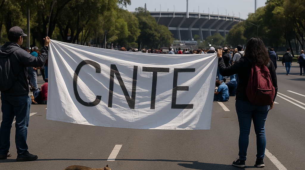 Se diluye protesta de la CNTE en Tlalpan rumbo al Estadio