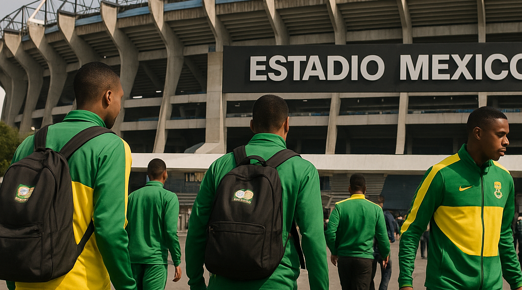 Llega Selección de Sudáfrica a Estadio Ciudad de México