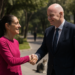 Recibe Sheinbaum a Infantino en víspera del Mundial