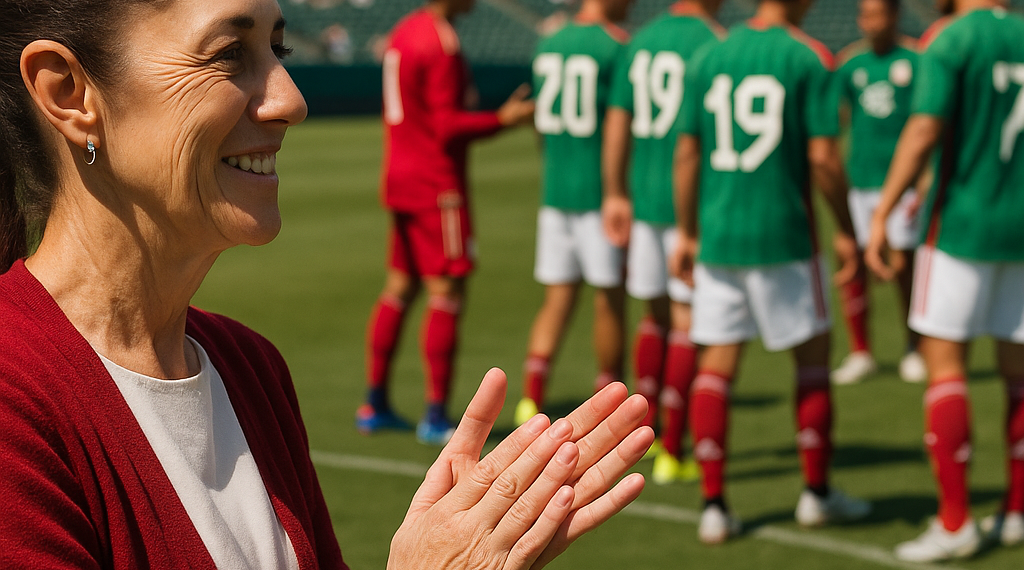 Abandera Sheinbaum a la Selección Mexicana rumbo a Mundial