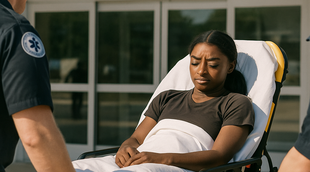 Simone Biles dice que sufrió una "aterradora" emergencia médica