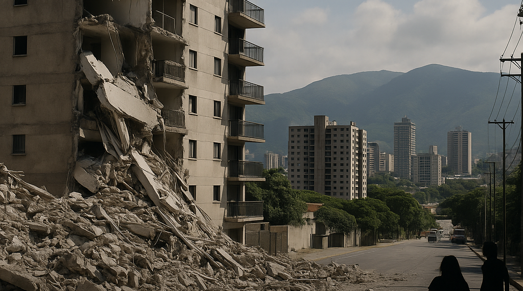 Reportan sismo de 7.1 en Caracas y otras ciudades
