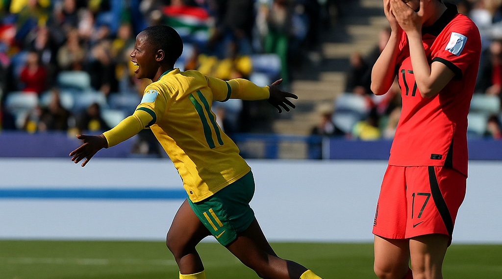 Sudáfrica logra pasar a 16avos del Mundial como segunda del Grupo A al vencer 1-0 a Corea del Sur