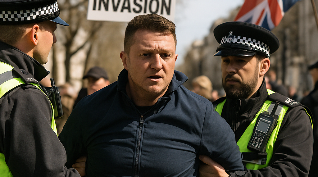 El ultraderechista británico Tommy Robinson, detenido tras alentar manifestaciones antiinmigración en Reino Unido