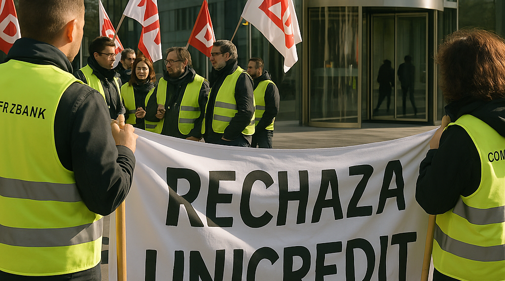 Empleados de Commerzbank van contra oferta de UniCredit