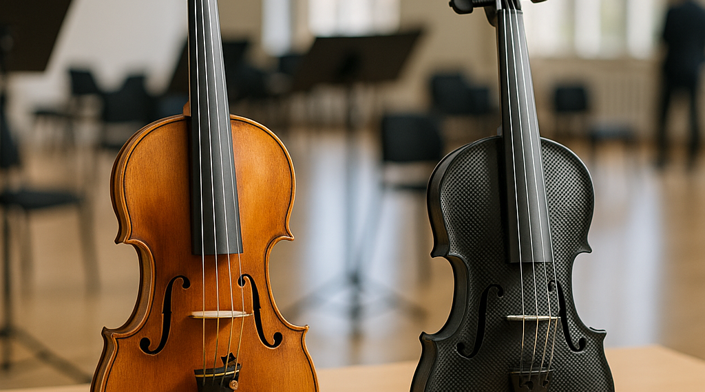 The Strad - Where tradition meets innovation: a Stradivari and a carbon fibre violin share the stage