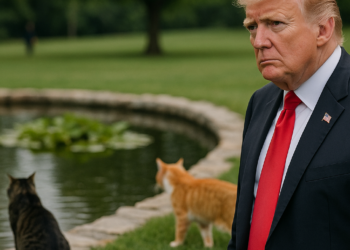 Trump amenaza con prisión a quien provoque daños al estanque reflectante de Washington