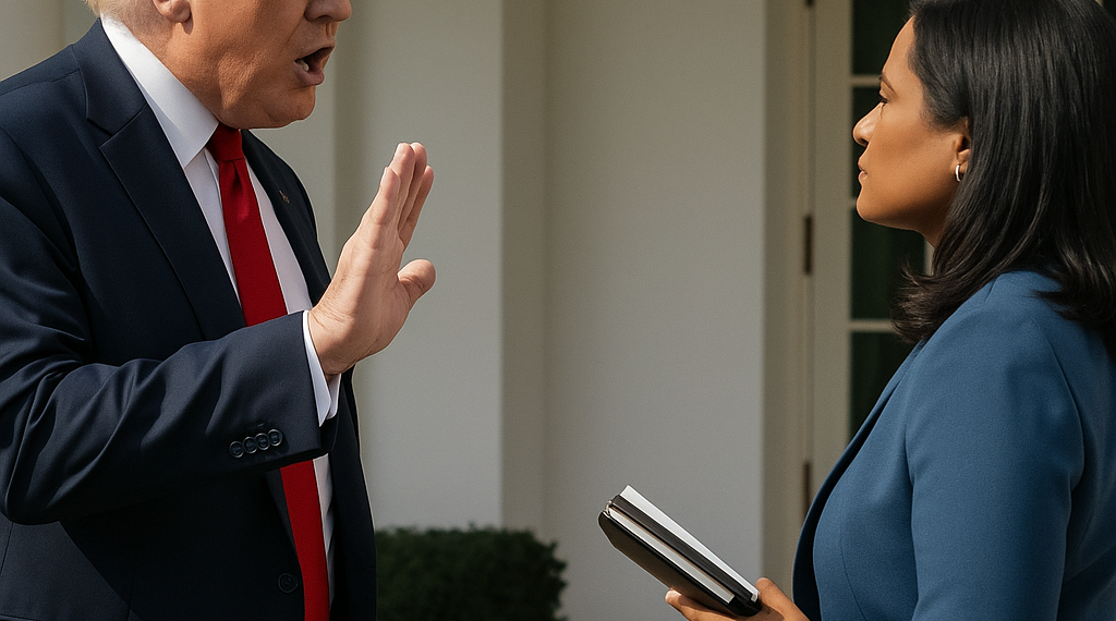 Trump corta entrevista con Kristen Welker