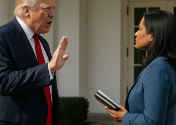 Trump corta entrevista con Kristen Welker