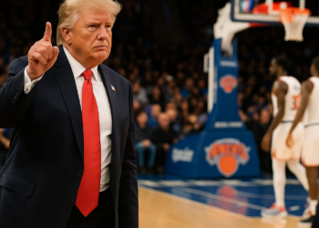 Llega Trump al juego de los Knicks
